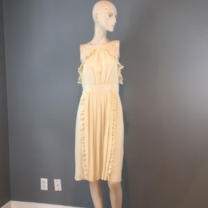 NWT Tibi Midi Sleeveless Off White Dress